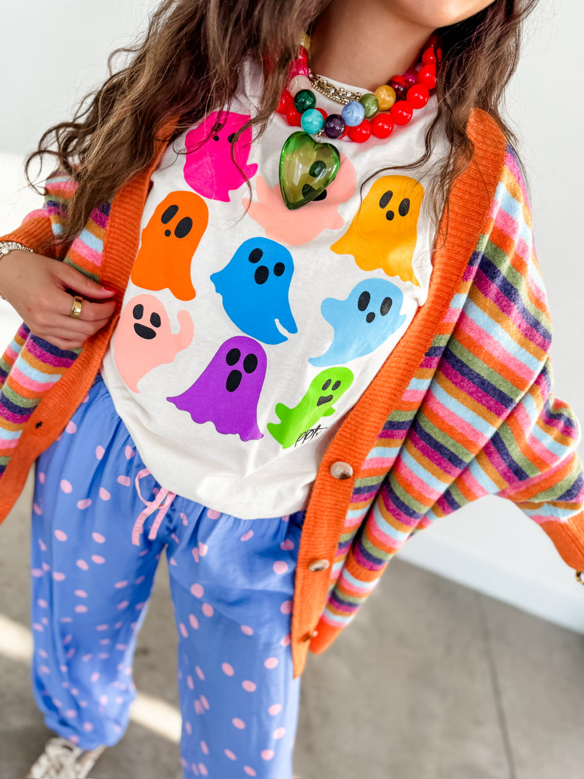 Colorful Ghost Tee