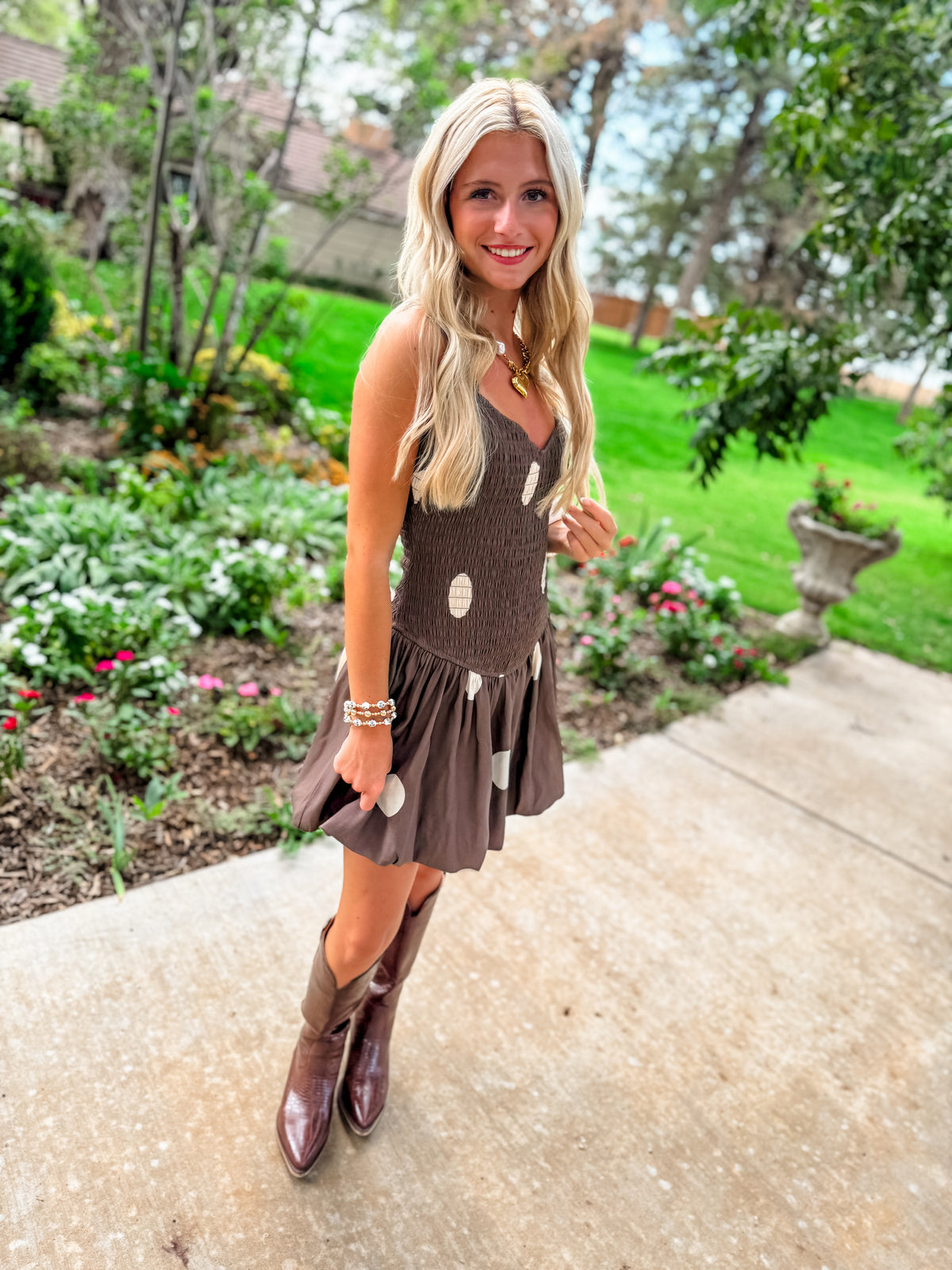 Espresso Elegance Dress