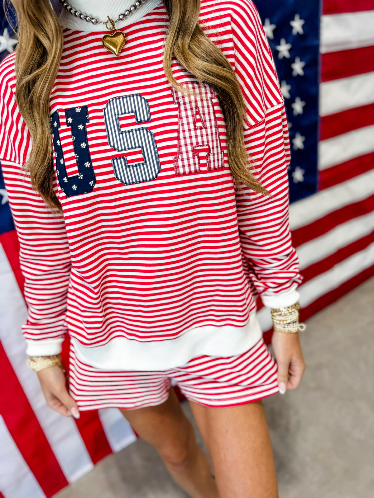 USA Patch Mockneck