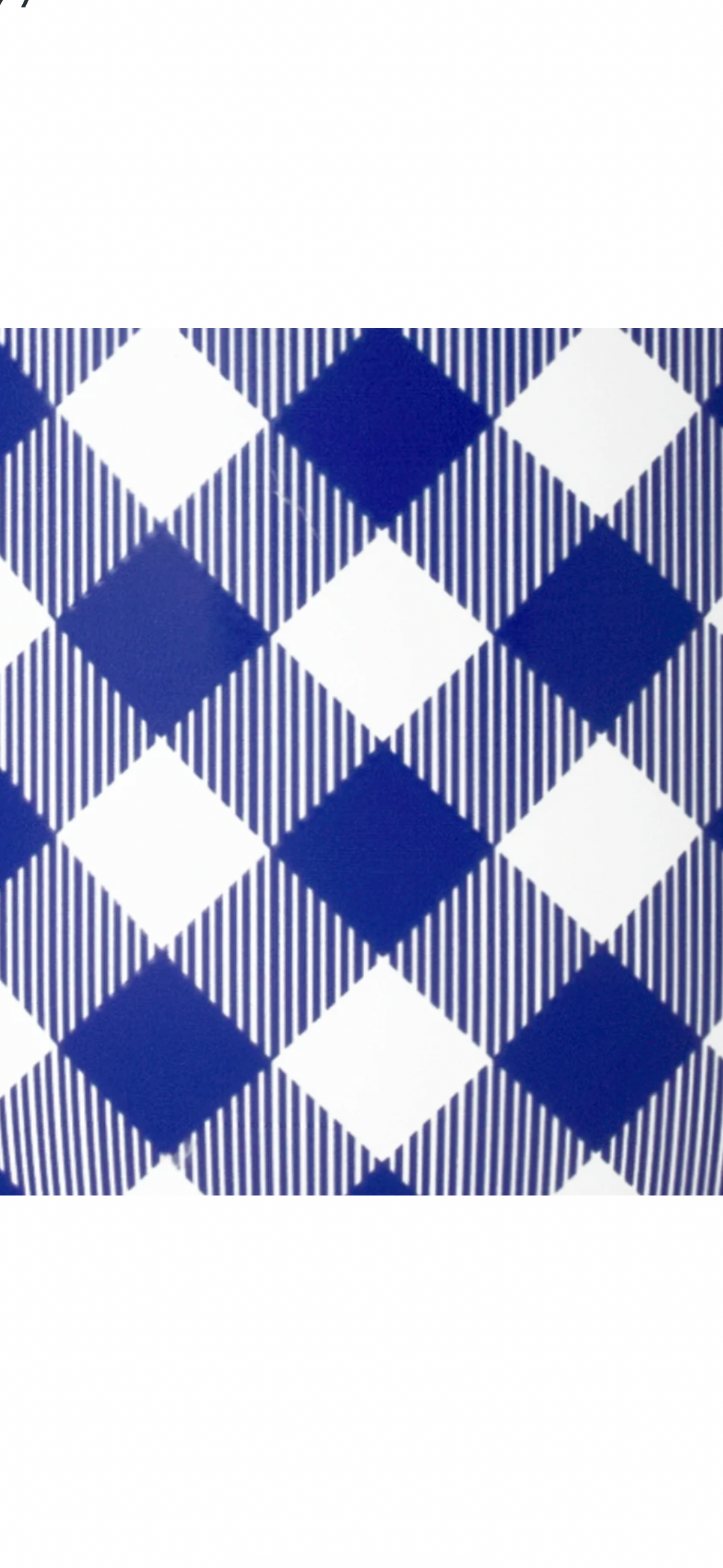 Gameday Gingham Royal Party Cup 24oz