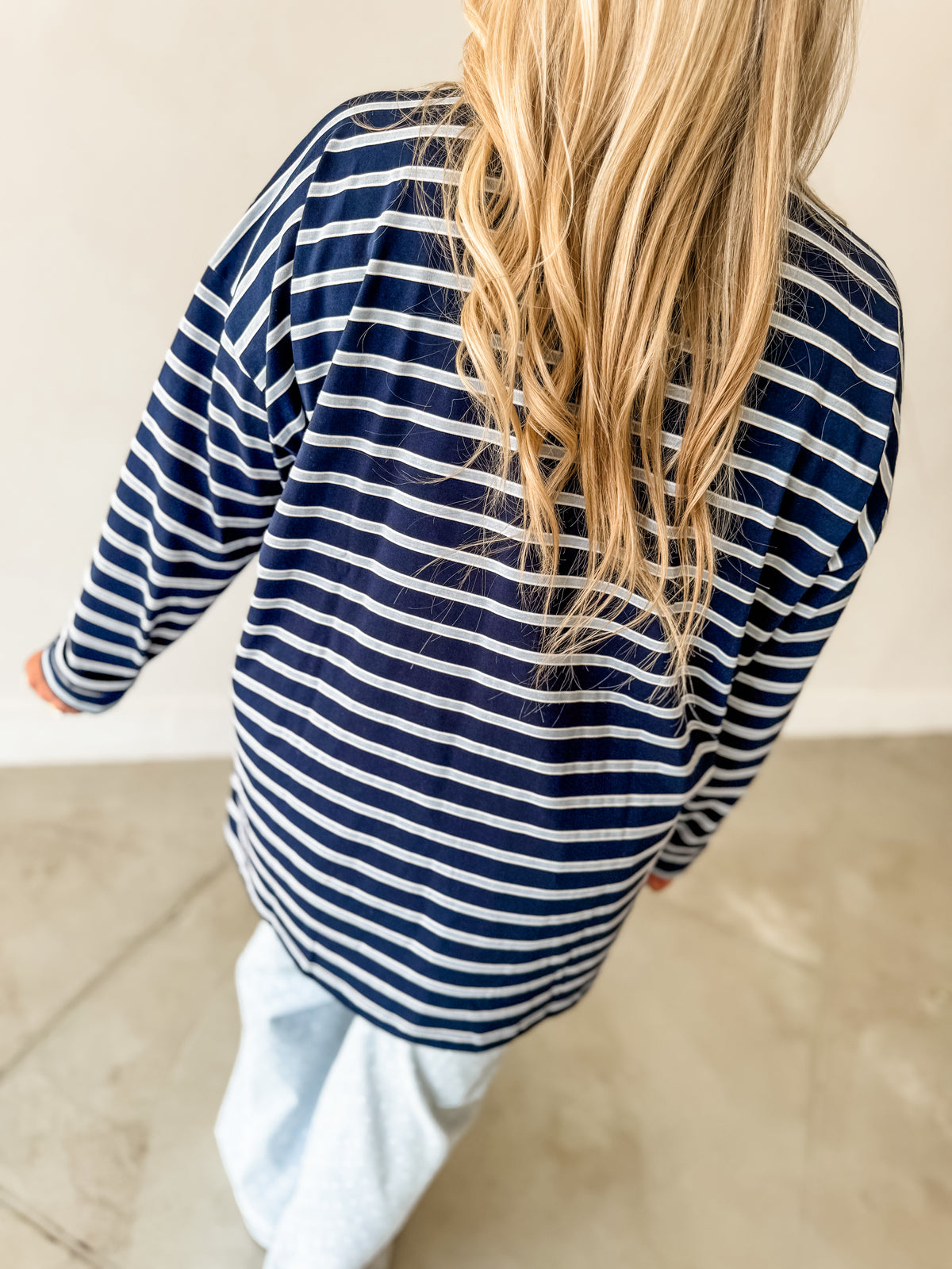 Meg Striped Knit Top
