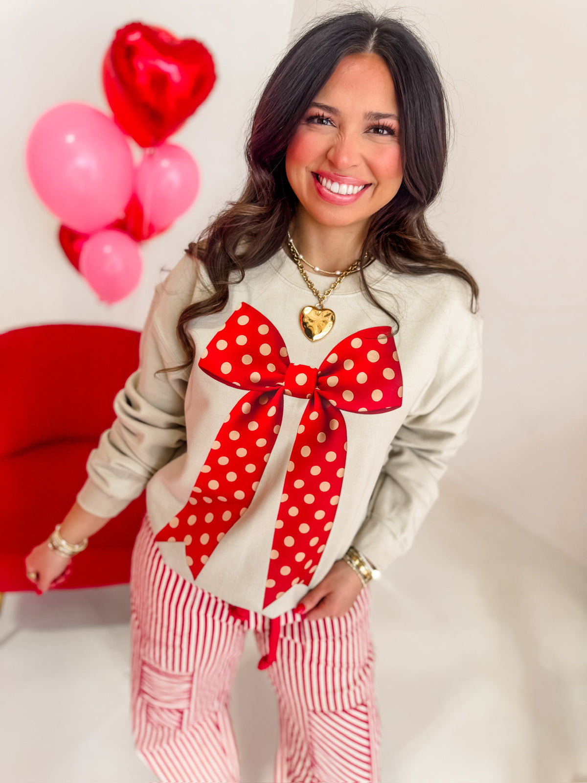 Polka Dot Love Sweatshirt
