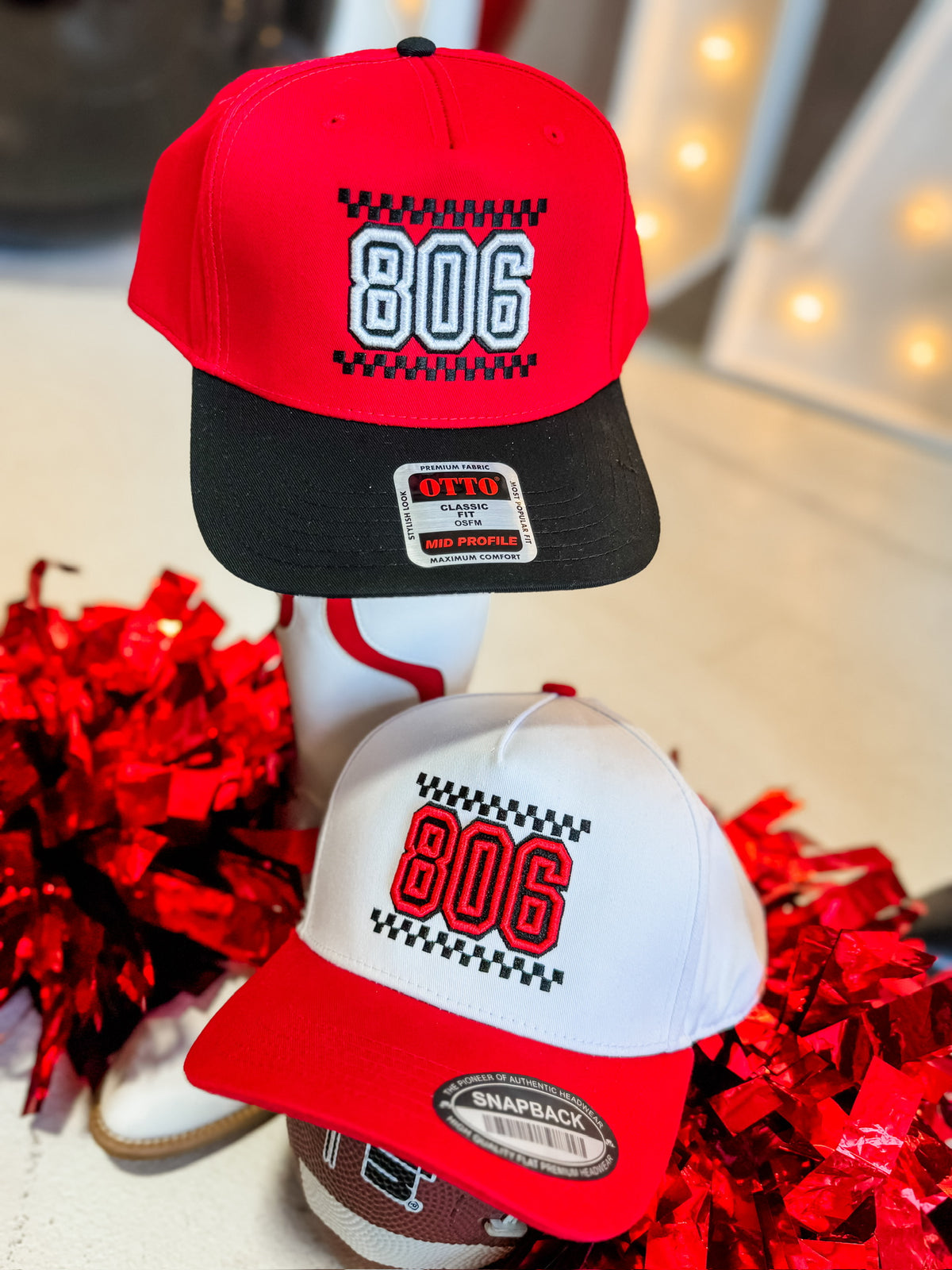 Checkered 806 Hat