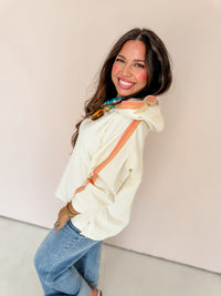 For The Win French Terry Stripe Sleeve Hoodie