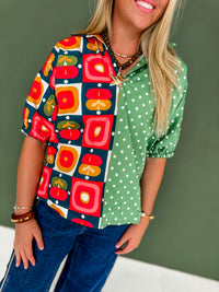 Vintage Pop Forest Top
