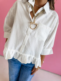 Sweet Ease Button Up Top