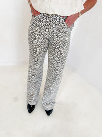 Happi White Cheetah Jeans