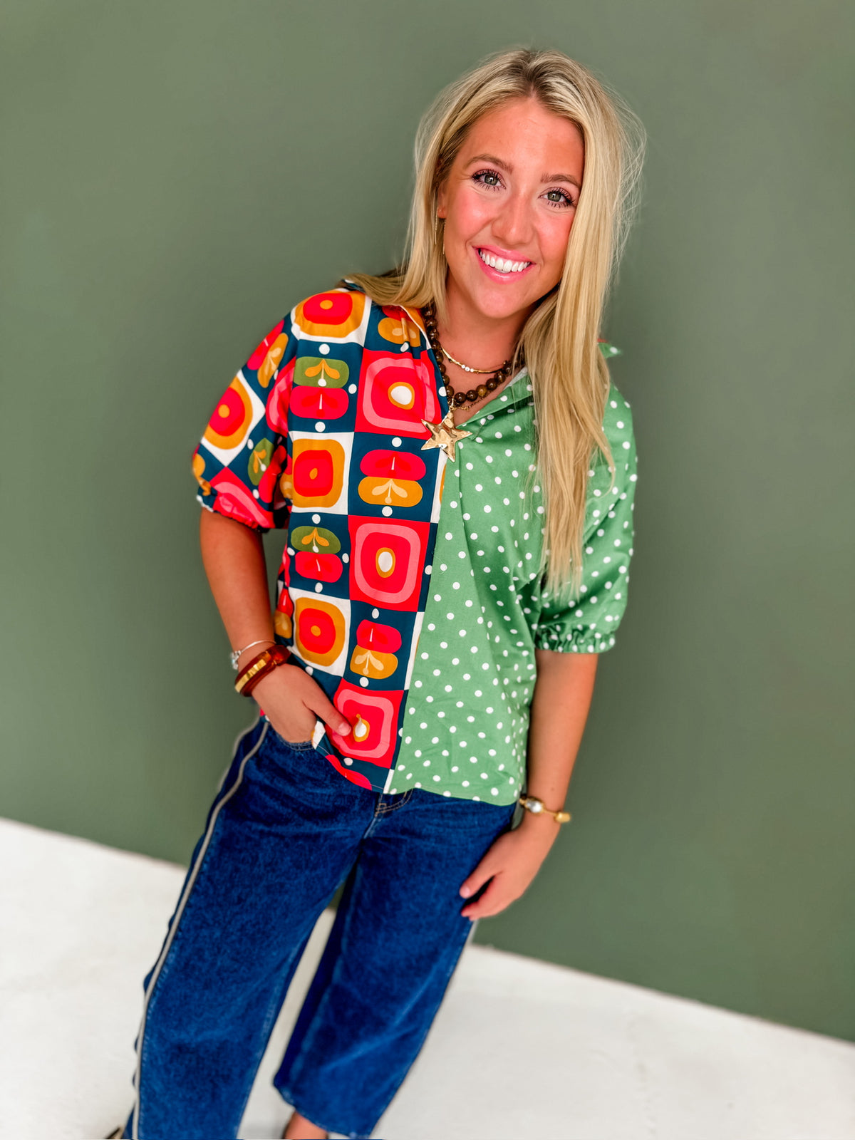 Vintage Pop Forest Top