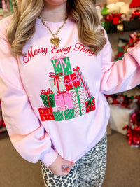 Merry Everything Embroidered Top