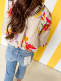 Floral Summer Sleeve Top
