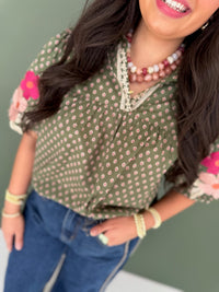 Vintage Bloom Top