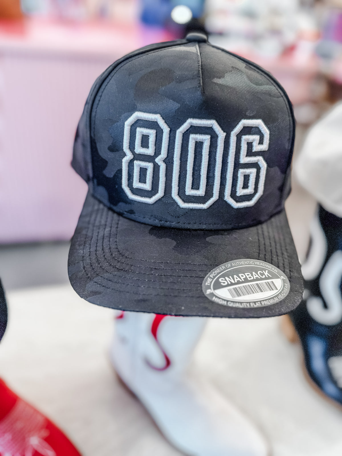 806 Black Camo Hat