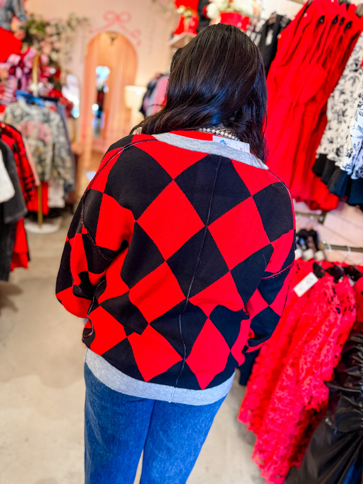 Game Day Argyle Cardigan