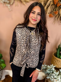 Edie Leopard Vest