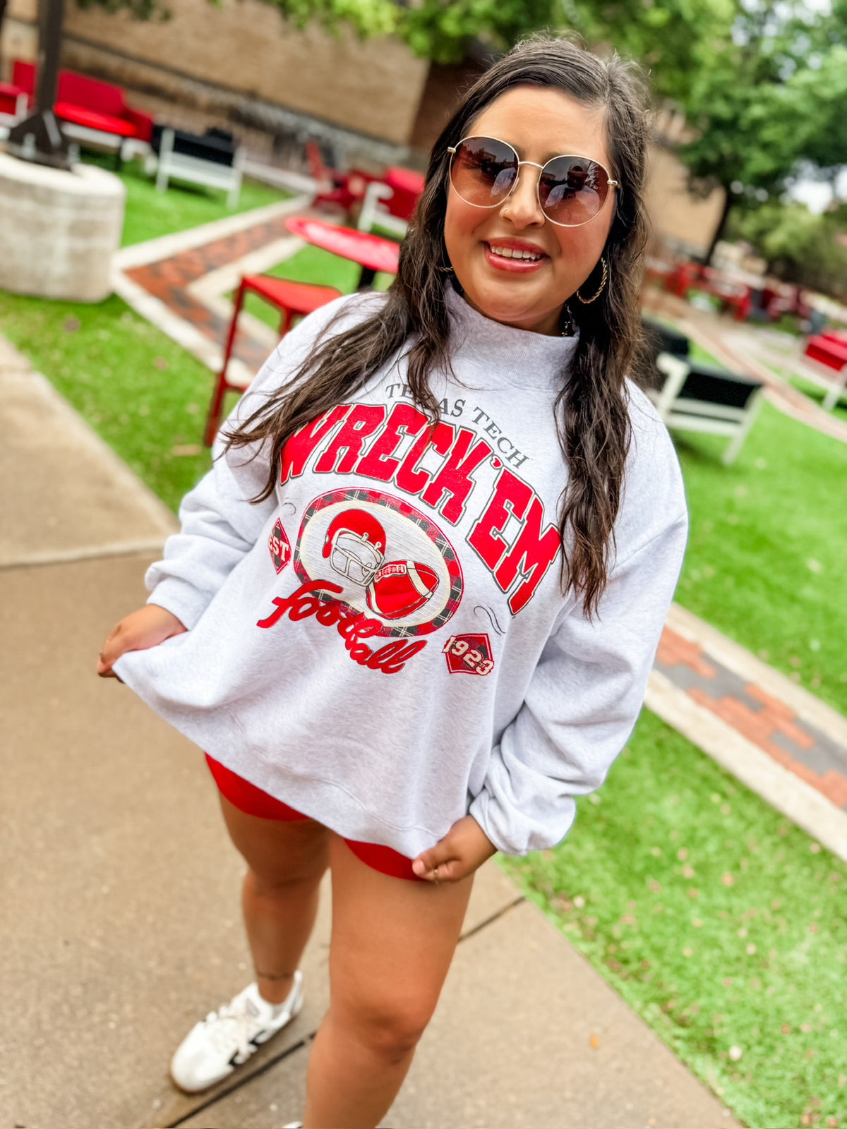 Texas Tech Gridiron Weekend Edit Mock Neck Sweatshirt