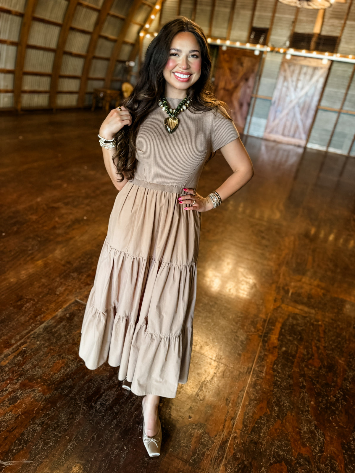 Timeless Taupe Dress
