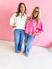 Sweet Ease Button Up Top