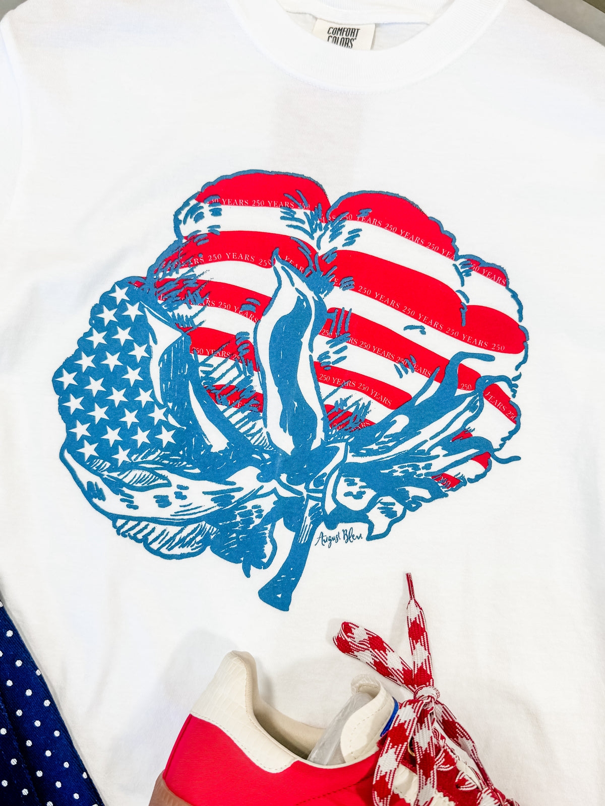 Cotton Boll White SS Tee