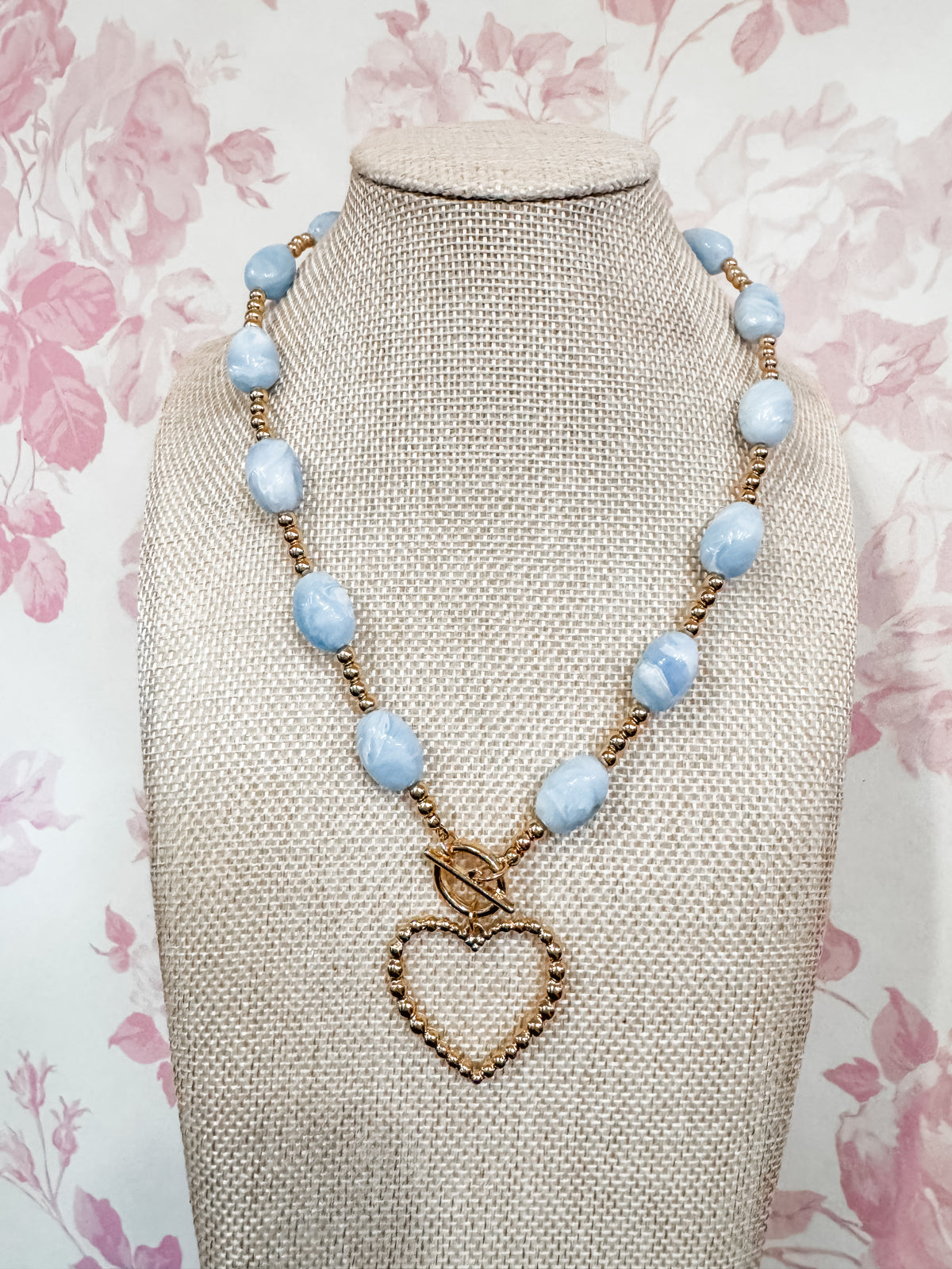 Pastel Open Heart Necklace