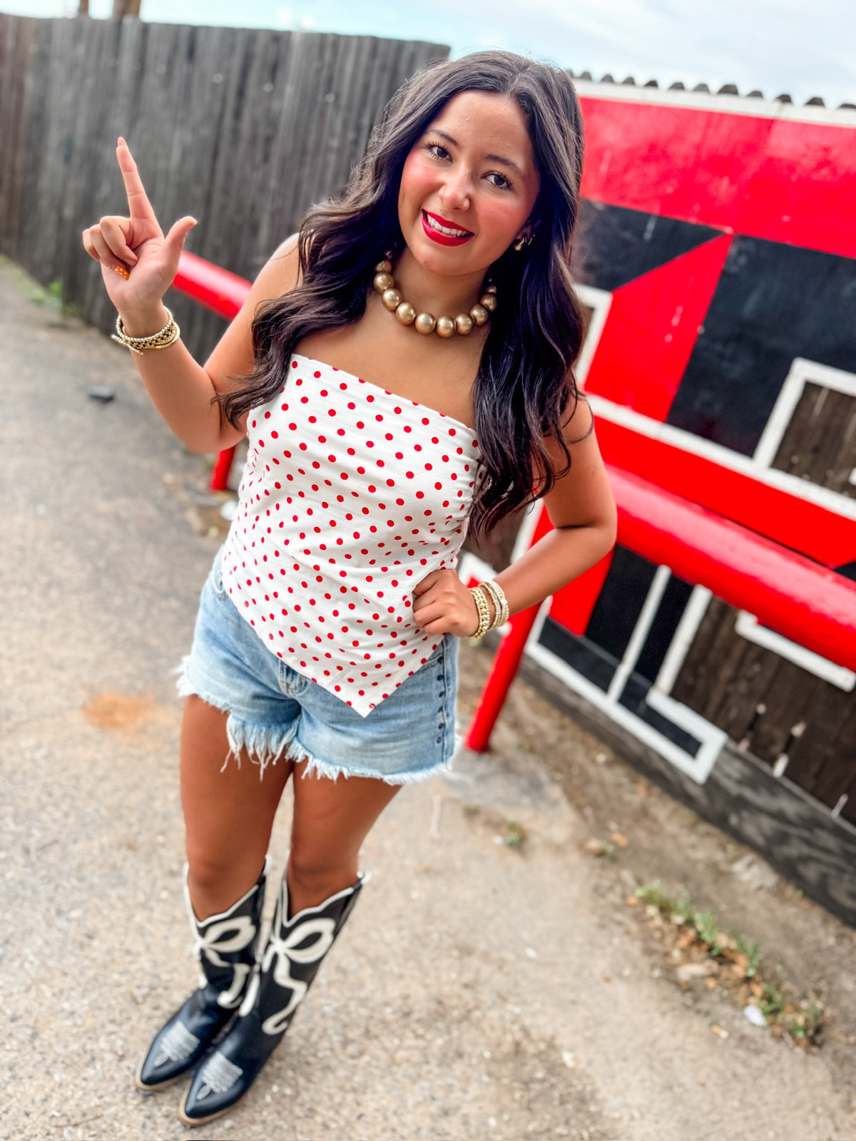 Dot Top- Red