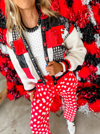 Texas Tech Patchwork Sherpa Jacket