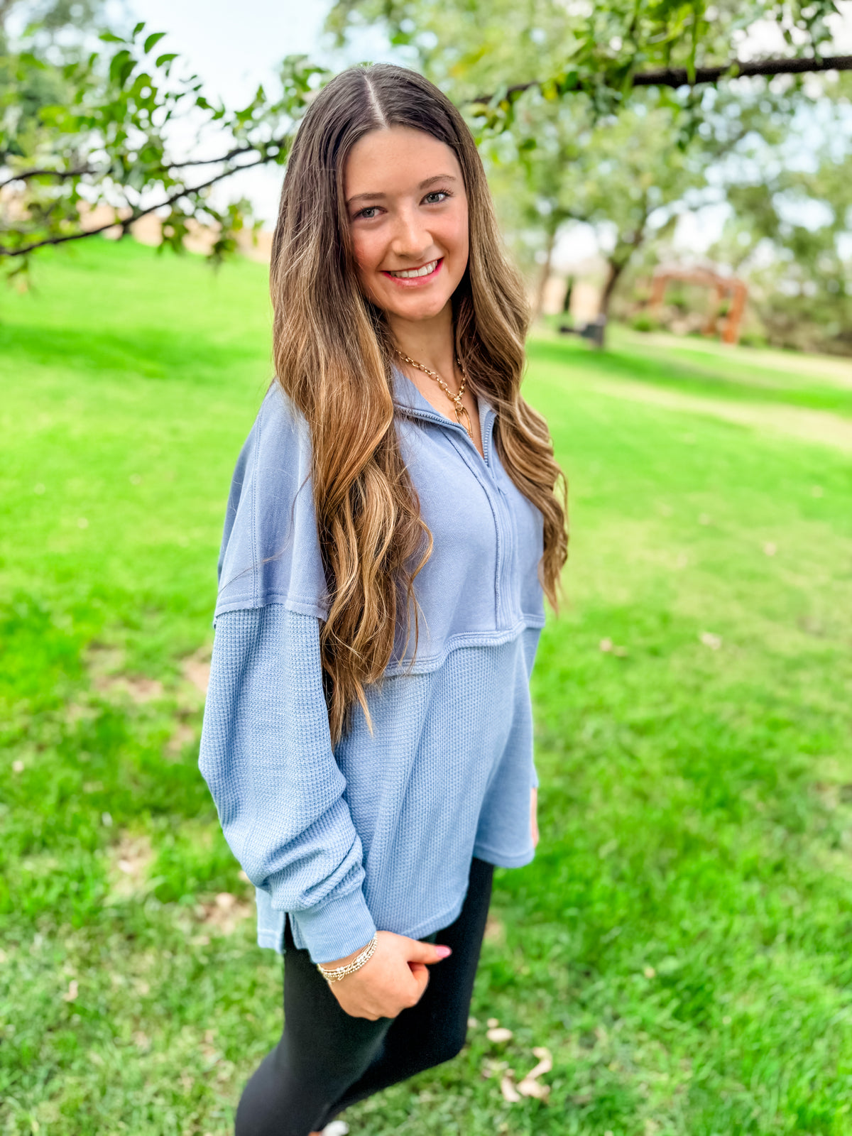 Ready or Not Soft Waffle 1/4 Zip
