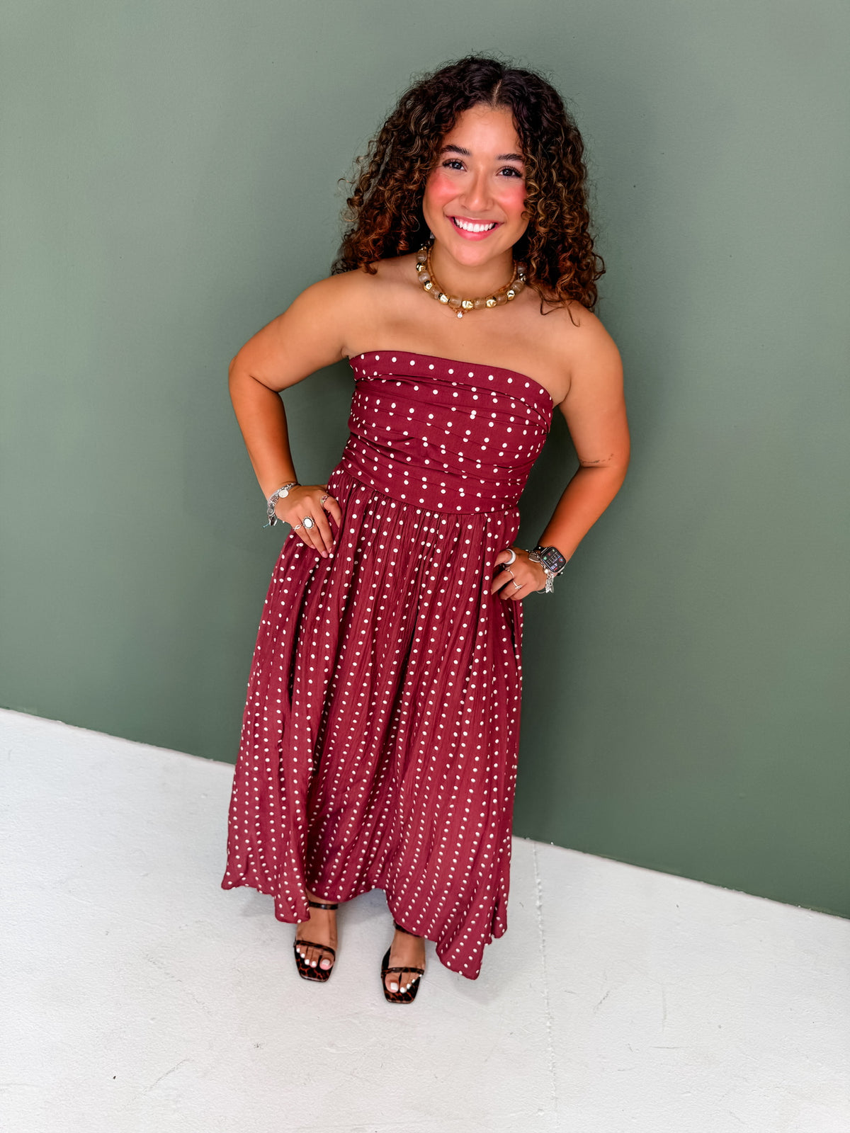 Pretty in Burgundy Dress