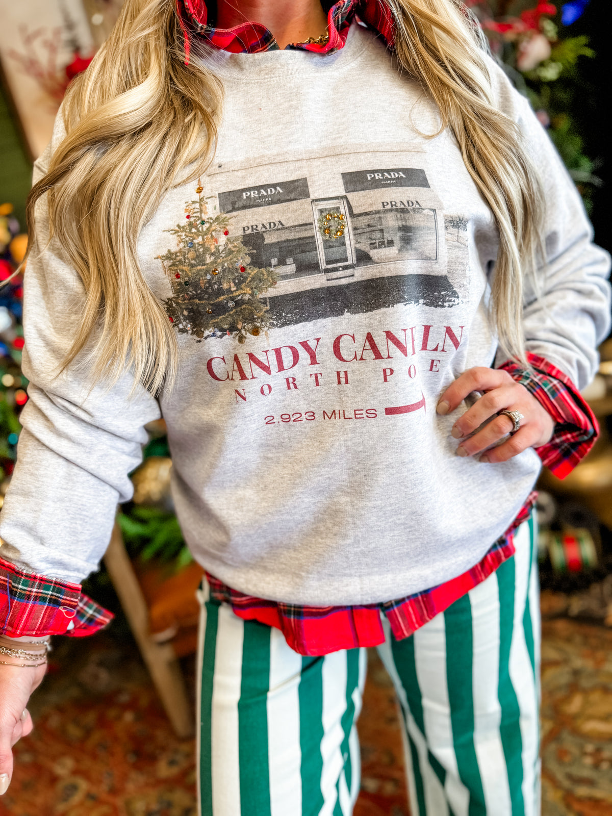 Candy Cane Marfa Sweatshirt