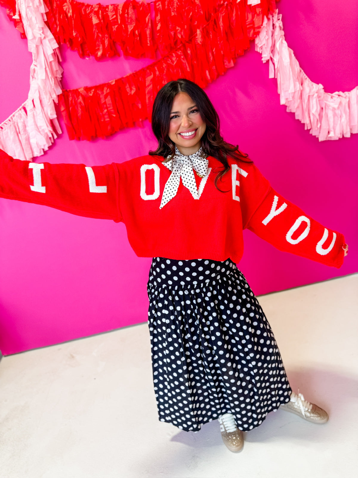 I Love You Letter Knit Sweater