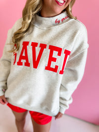 Red Saved By Grace Mockneck