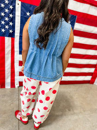 Penny Denim Top