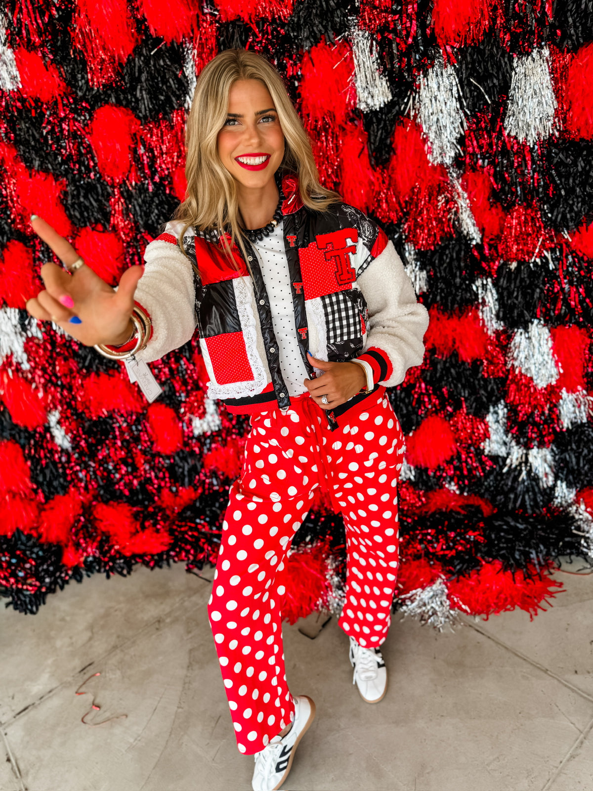 Texas Tech Patchwork Sherpa Jacket