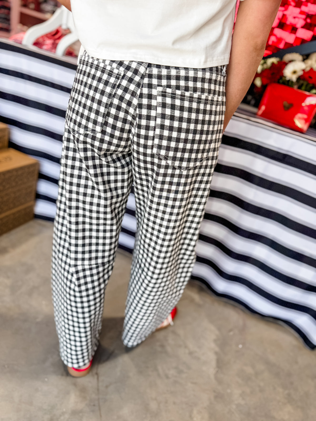 Guns Up Gingham Pants