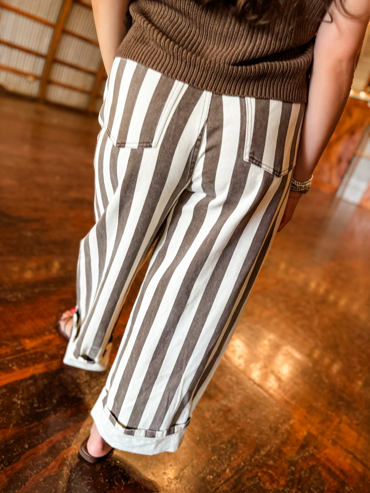 Stripes and staples Jeans