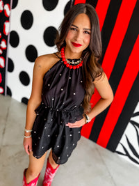 Morgan polka dot romper