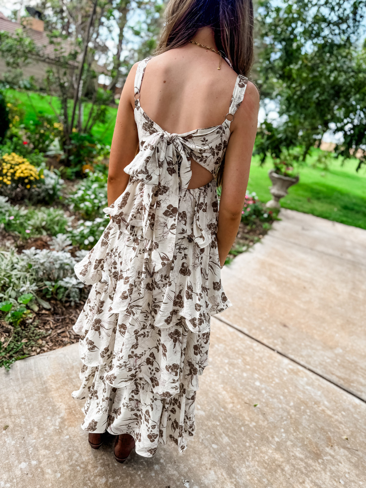 Hazelnut Ruffle Dress