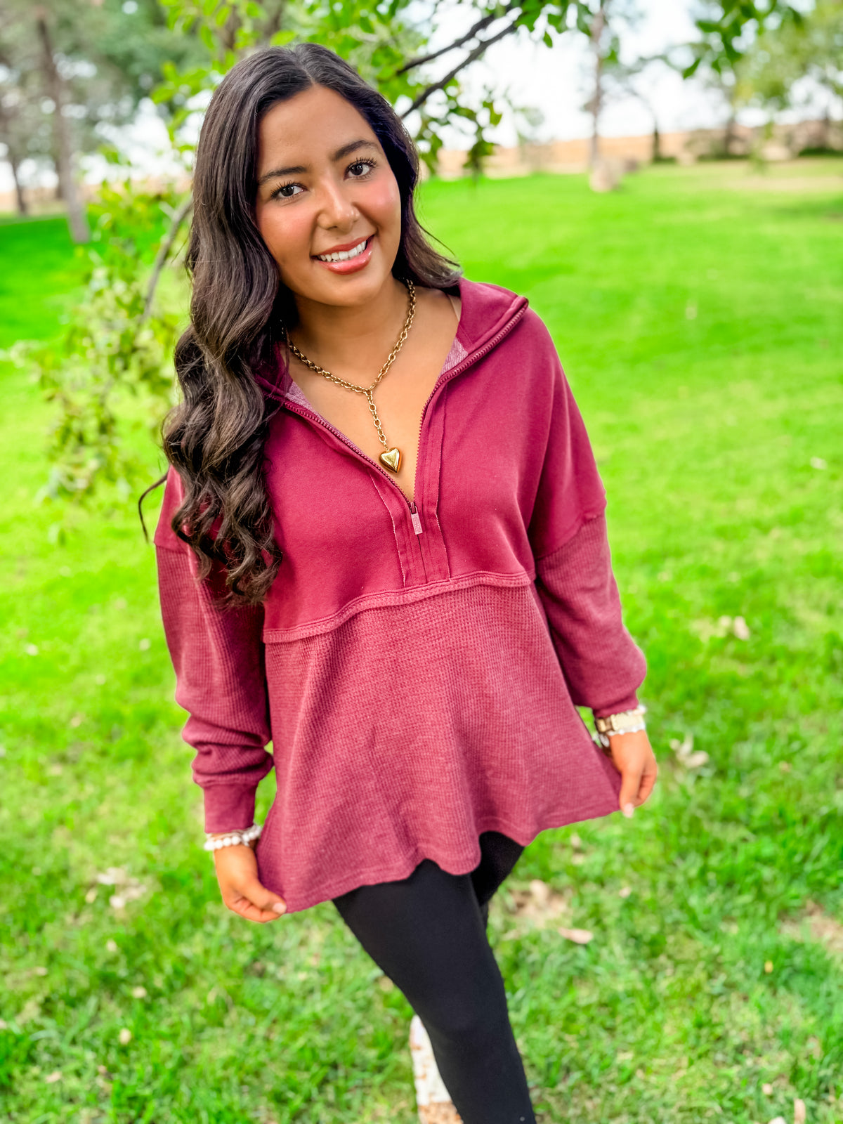Ready or Not Soft Waffle 1/4 Zip