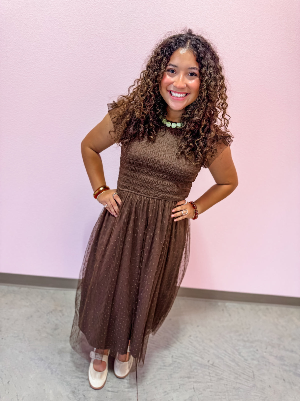 Spiced & Spotted Dress