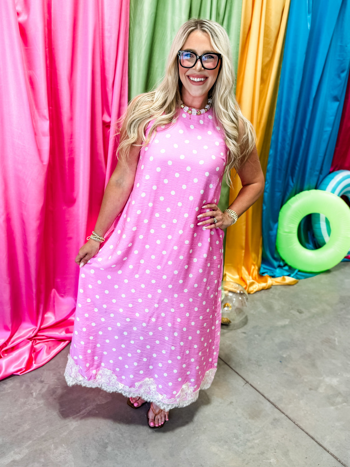 Lacey Dot Dress