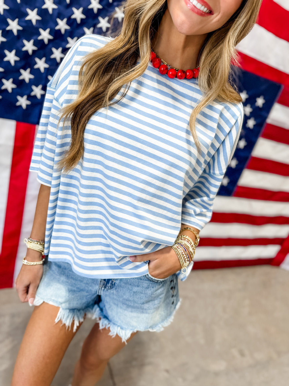 Marie Stripe Top