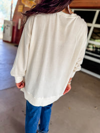 Cozy Day Waffle Pullover - Mama