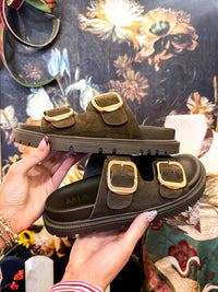 Need Olive Sandals