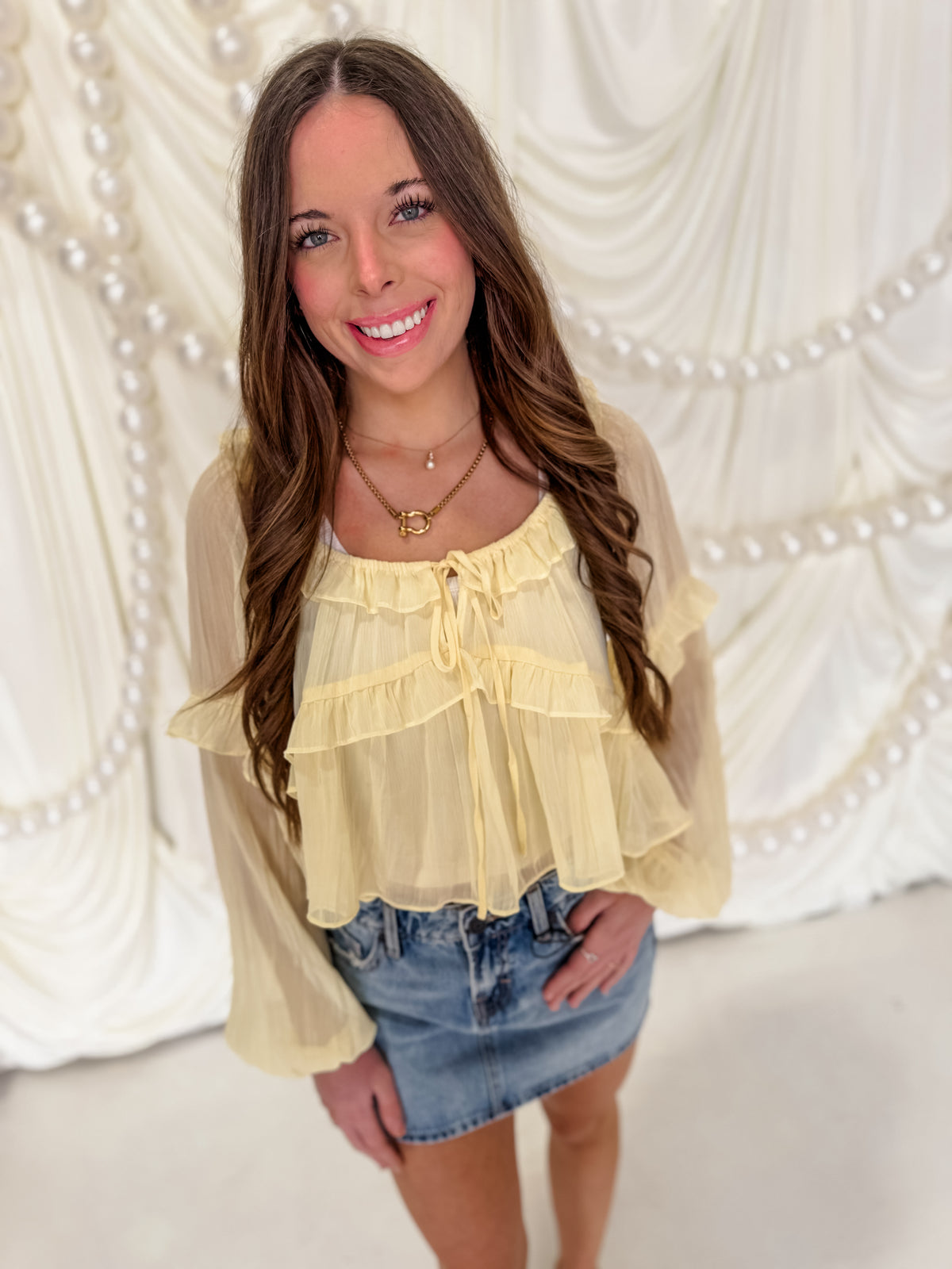 Sundae Ruffle Top