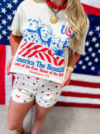 4th Of July Mount Rushmore Tee