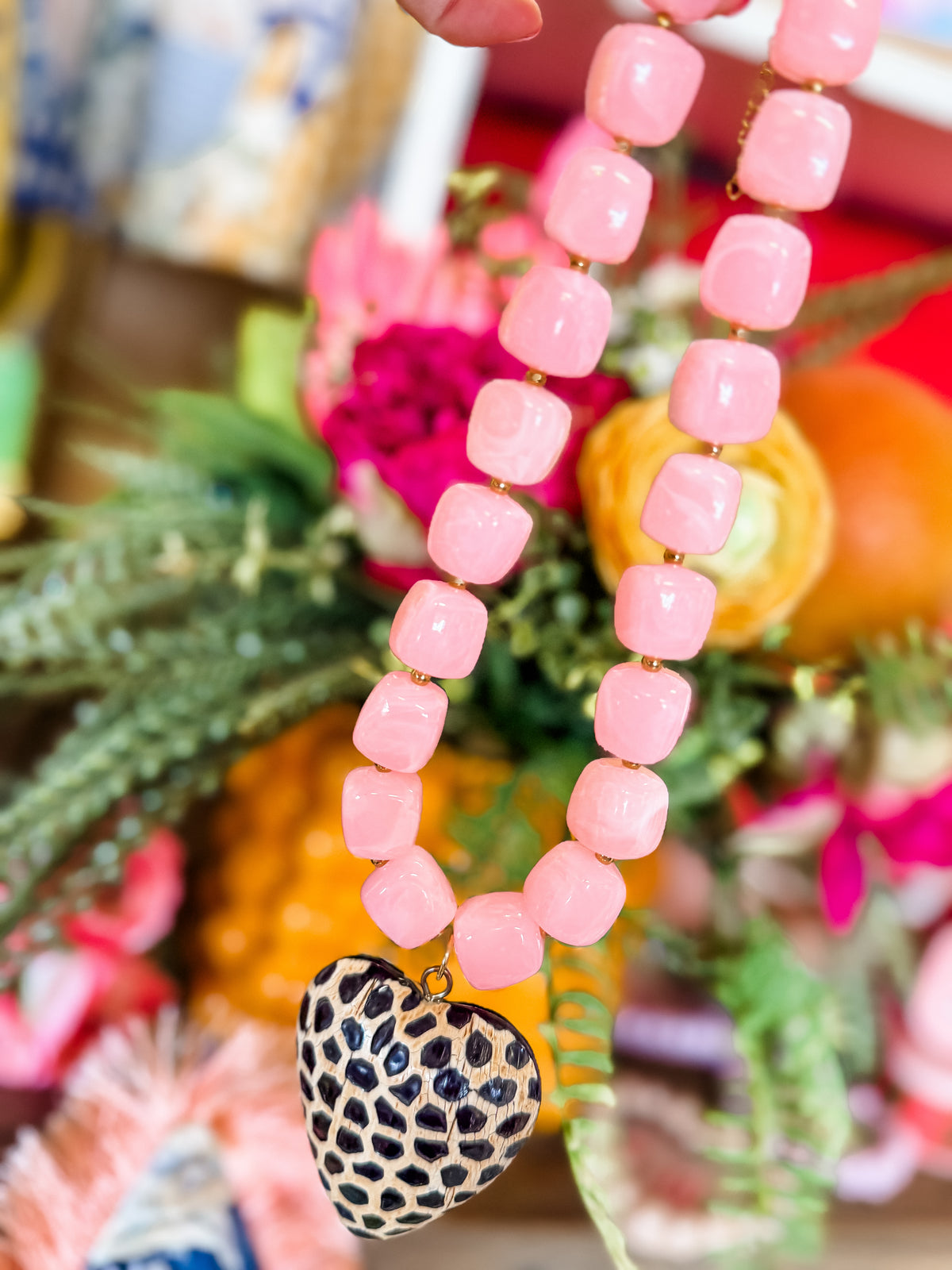 Cheetah Heart Necklace