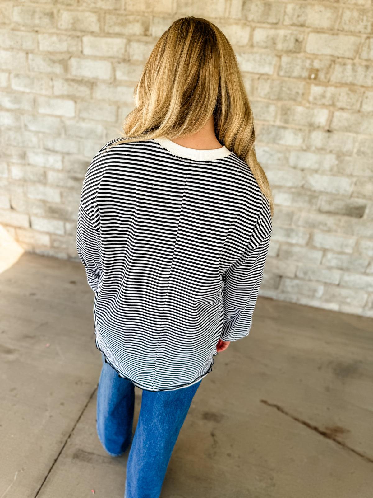 Mascott Stripe Long Sleeve Top