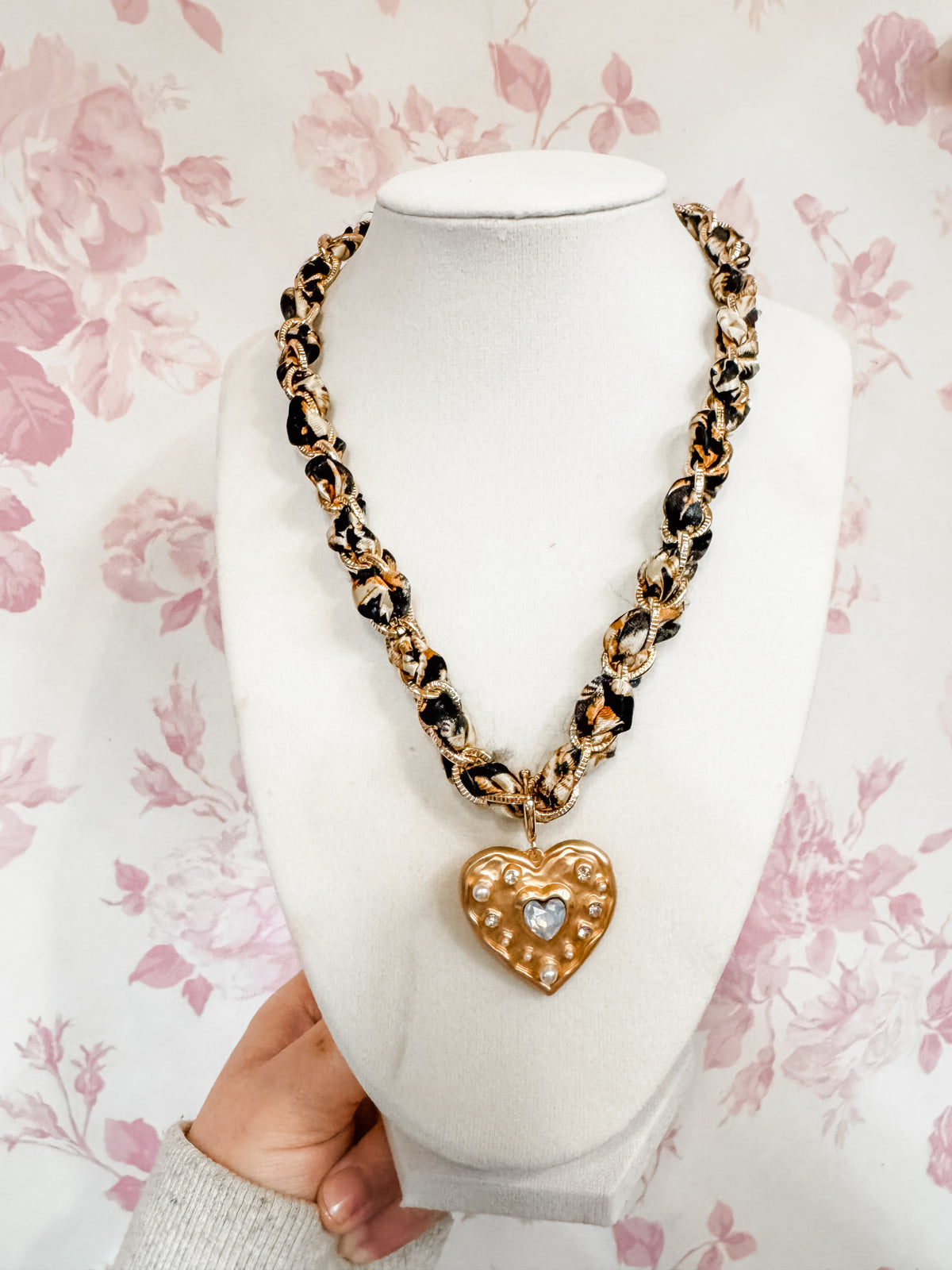 Double Cord Charm Necklace