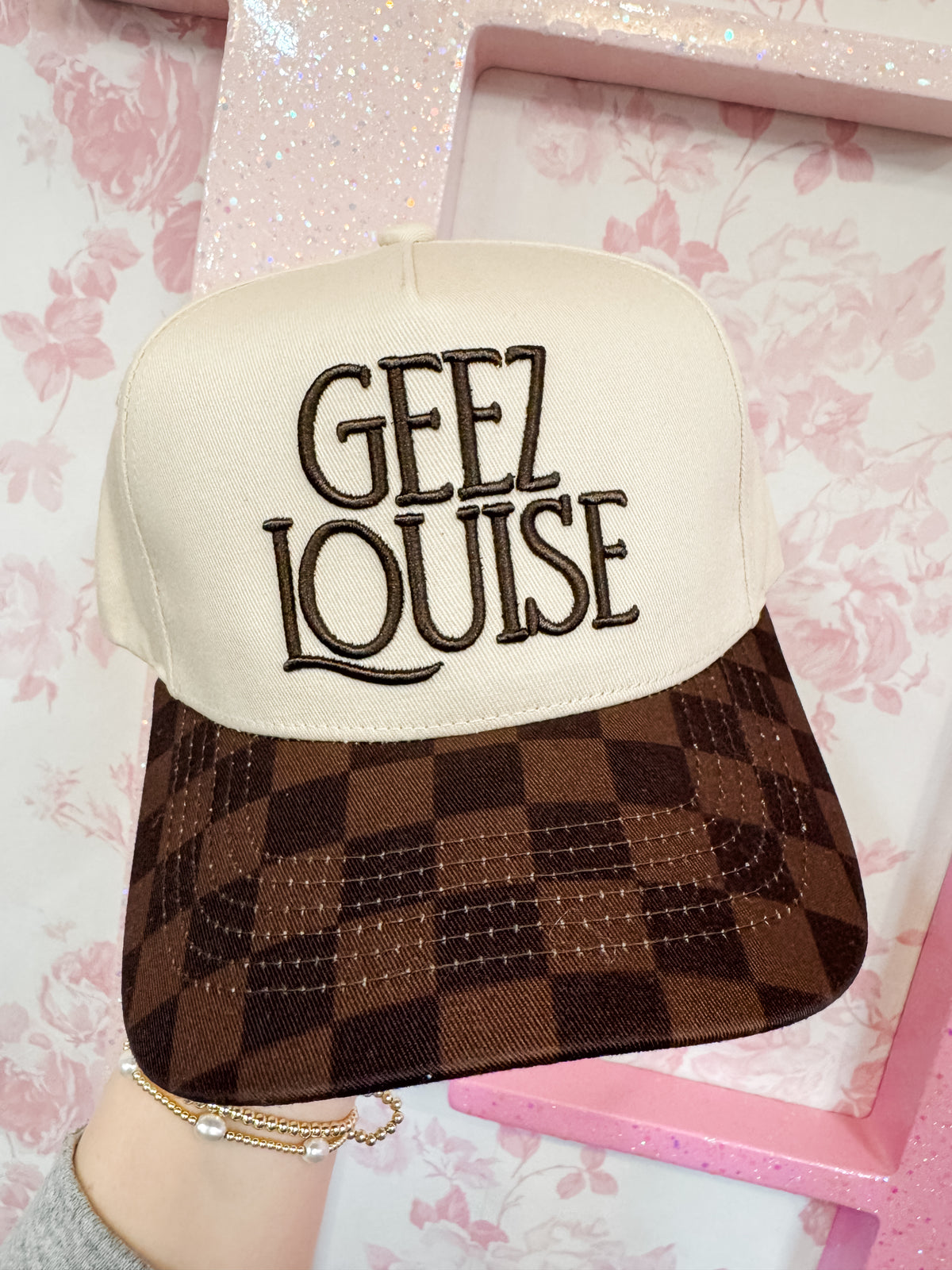 Geez Louis Checkered Hat