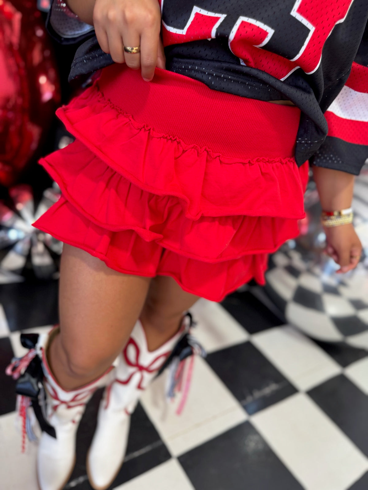 Laced up for Lubbock Skirt