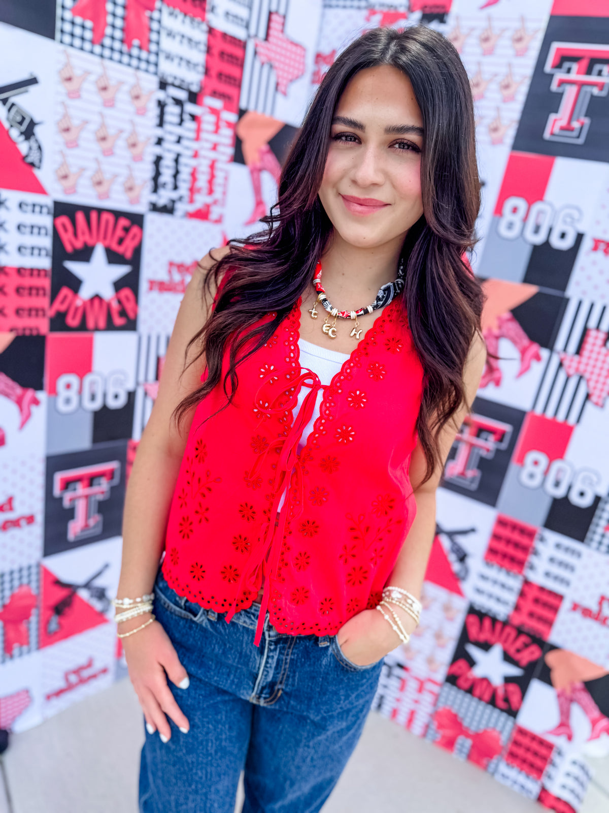 Bethany Red Vest